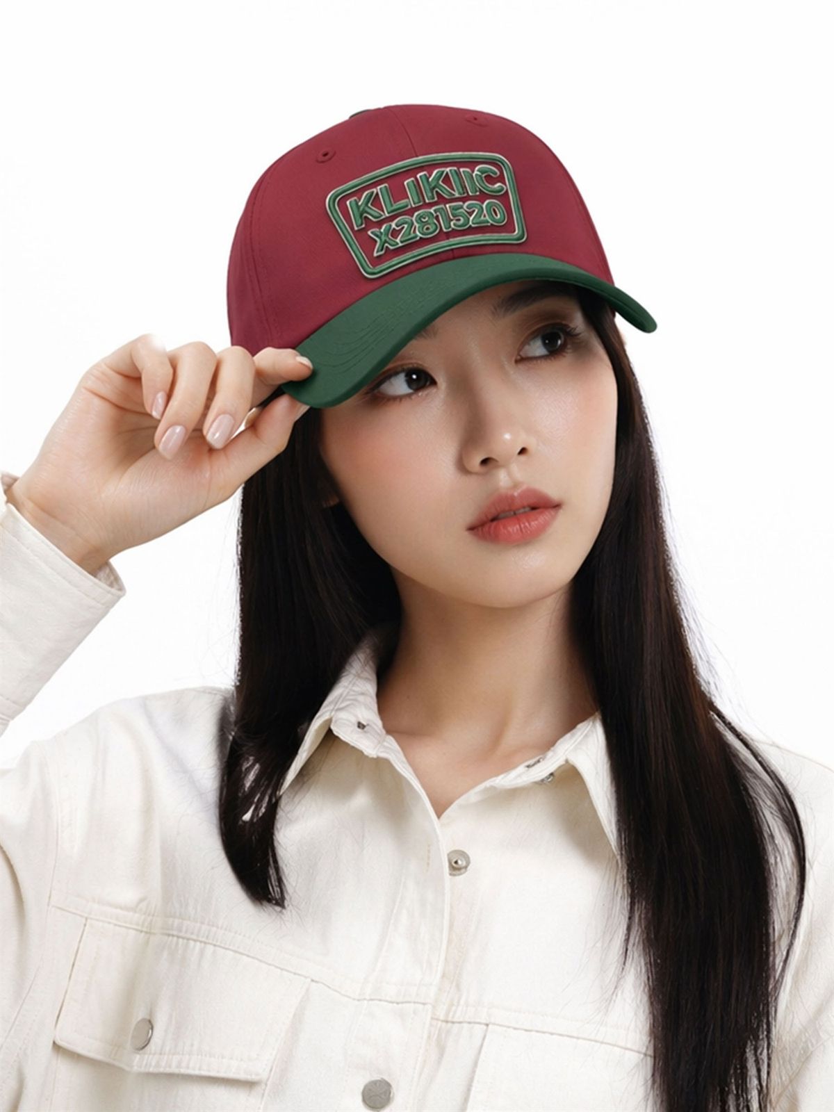 클리킥(KLIKIIC) 소프트 캡 베이직 라인 그린&레드 SBC-GRG