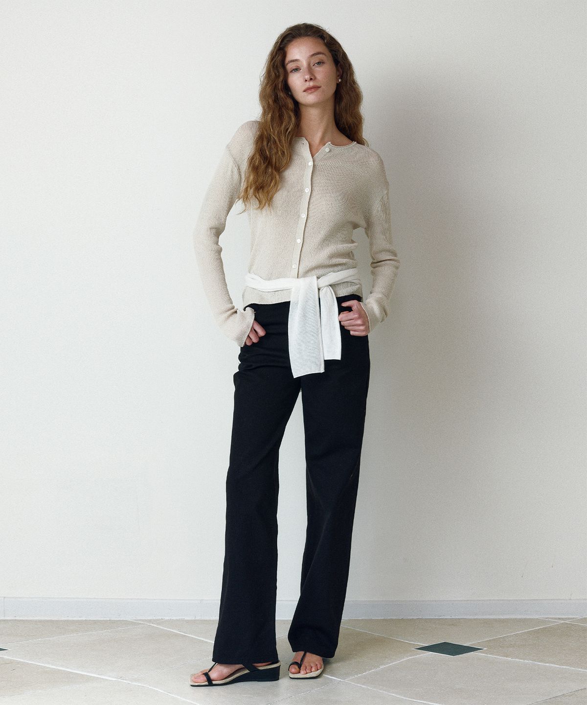 르네제이(RENEJ) Washed Pocket Pants-Black (4colors)