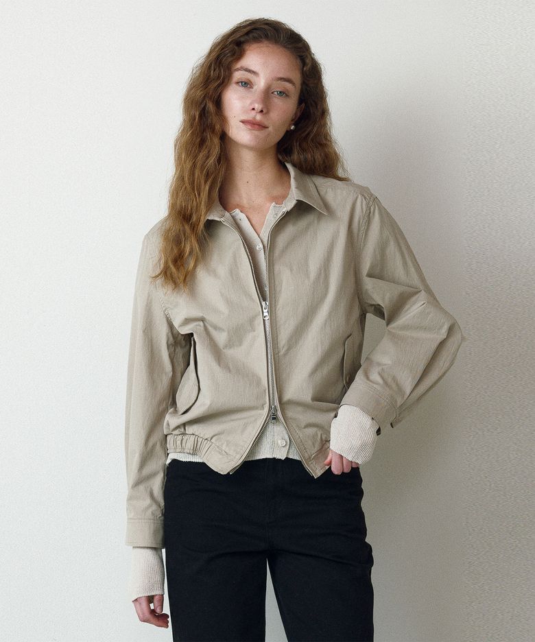 Sand Cotton Blouson-Beige (3colors)