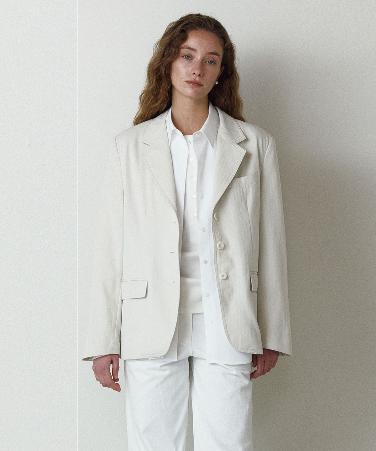 르네제이(RENEJ) Patek Tailored Jacket-Cream (3colors)