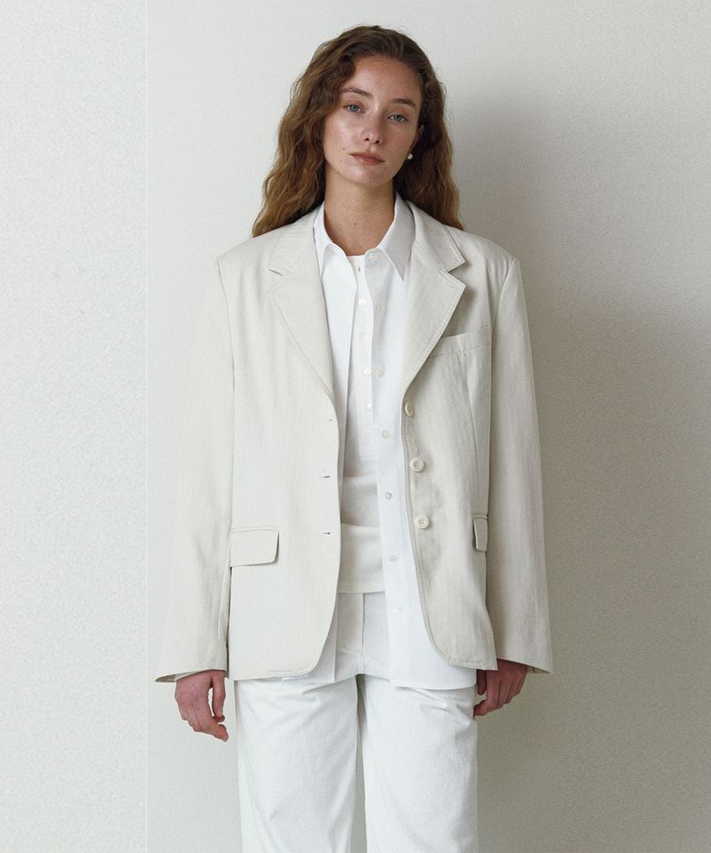 Patek Tailored Jacket-Cream (3colors)