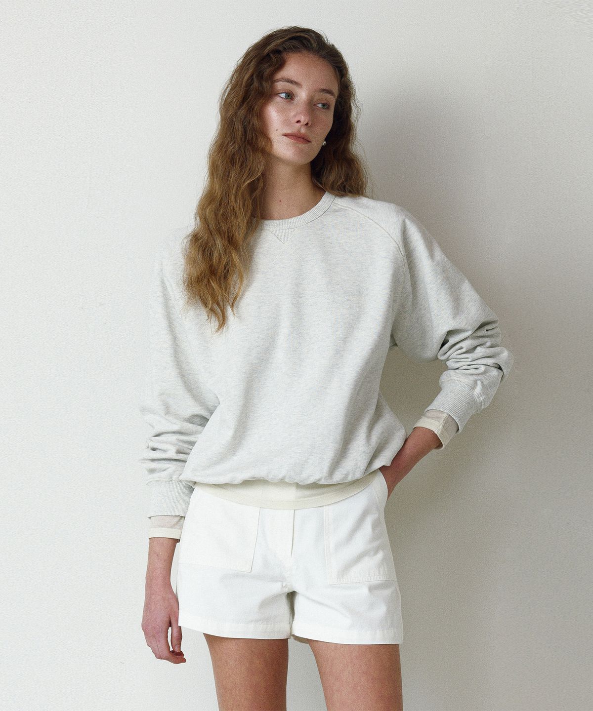 르네제이(RENEJ) Standard Rib Sweatshirt (2colors)