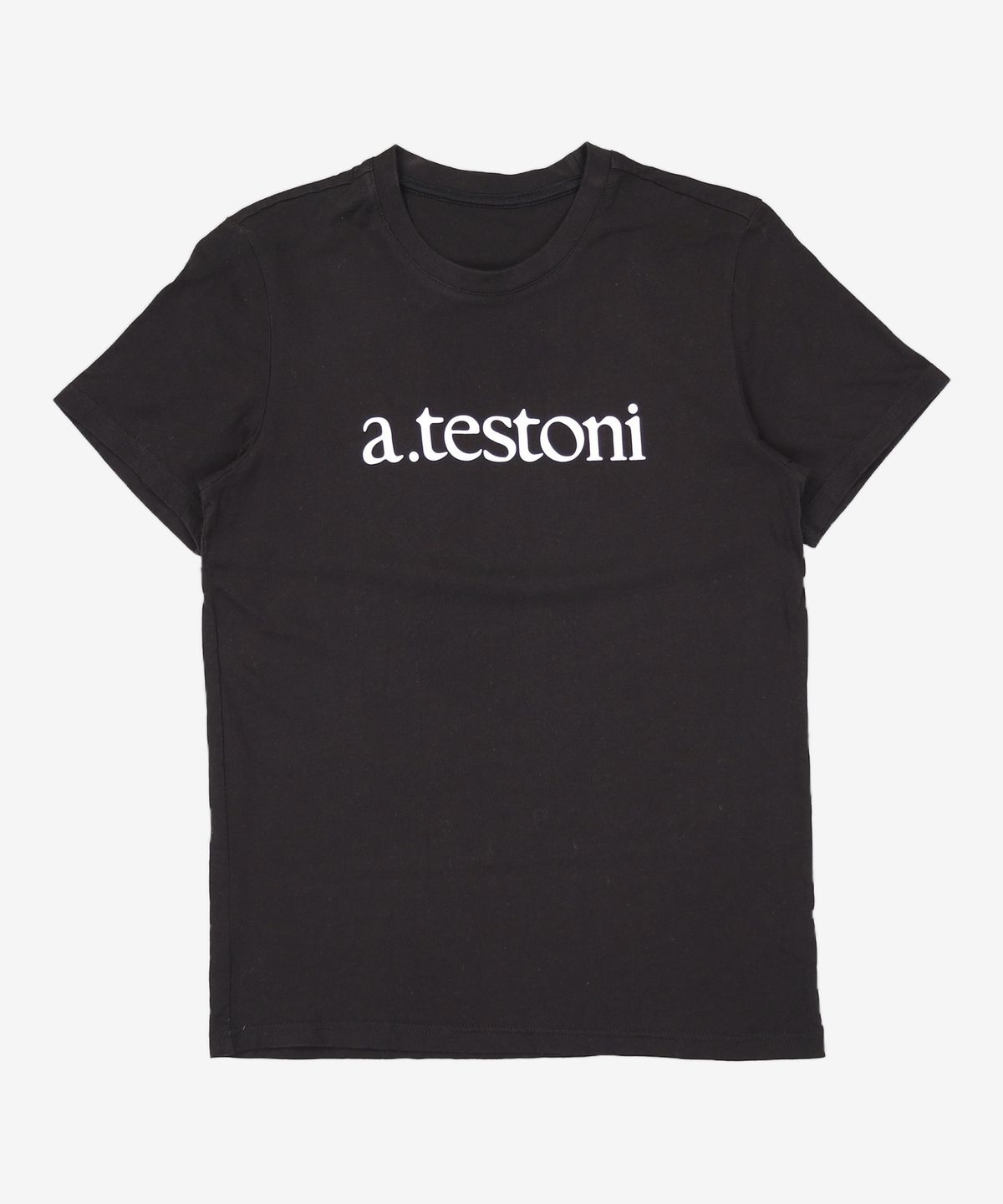 아테스토니(A.TESTONI) 남여 공용 시그니쳐 반팔티 1종 블랙 S