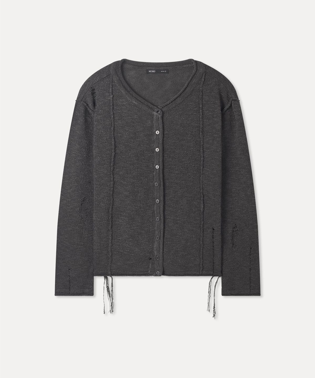 미쏘(MIXXO) 데미지 포인트 가디건_MIWCKG904T
