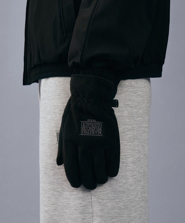 MARITHE SPORT FLEECE GLOVES black