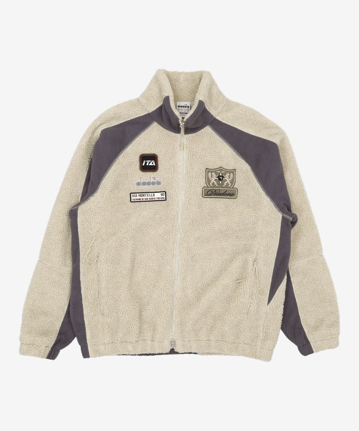 디아도라(diadora) 윈터 피트크루 플리스 자켓 KHAKI 105