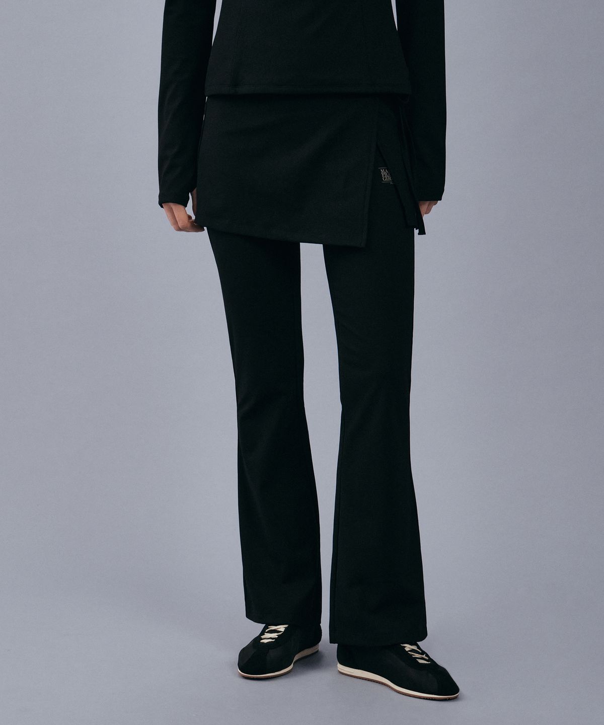 마리떼 스포츠(MARITHÉ SPORT) MARITHE SPORT W LAYERED SKIRT LEGGINGS black
