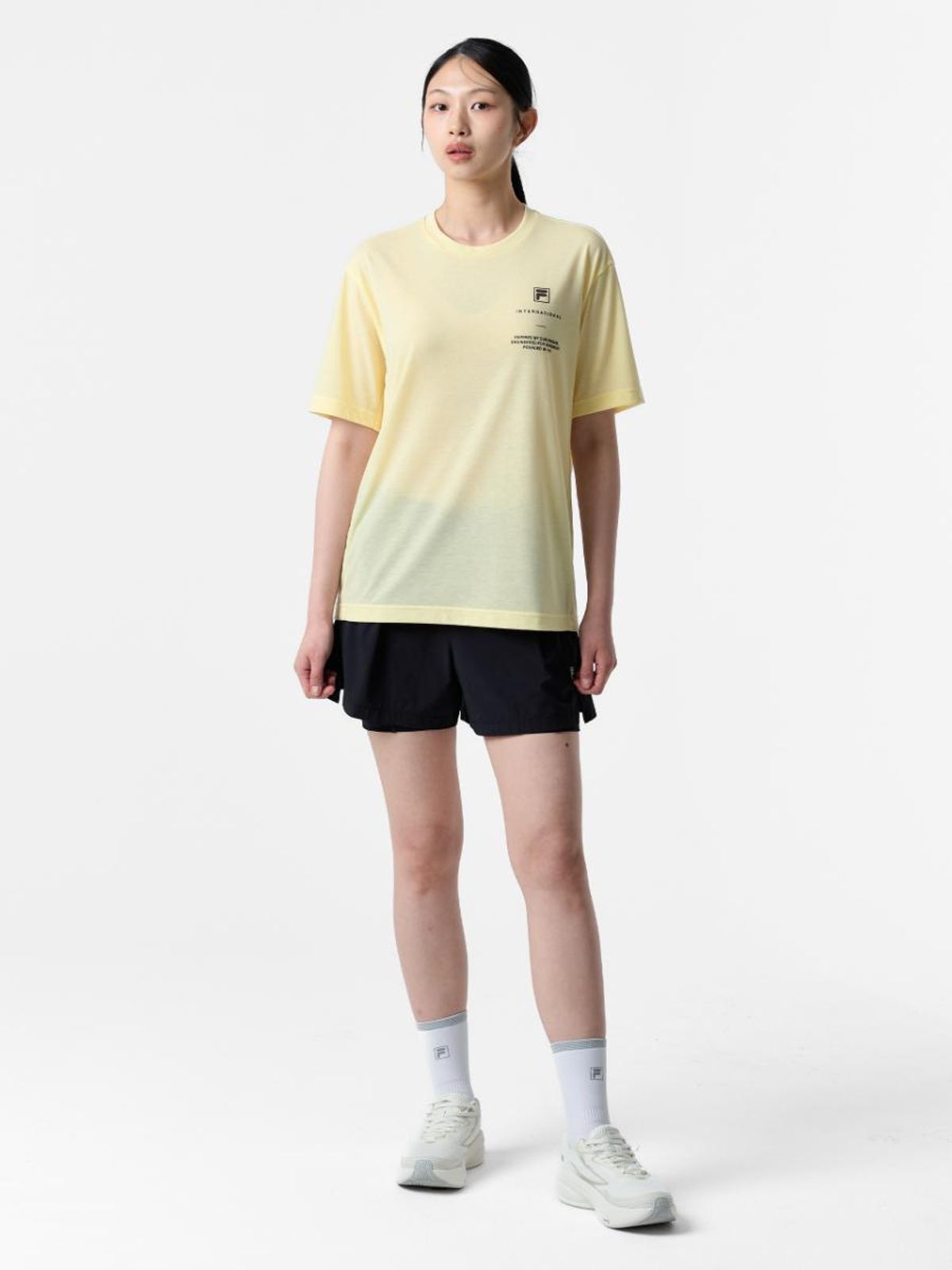 휠라(FILA) Drywave 스몰로고 포인트 반팔티(FS262RS02X006717)