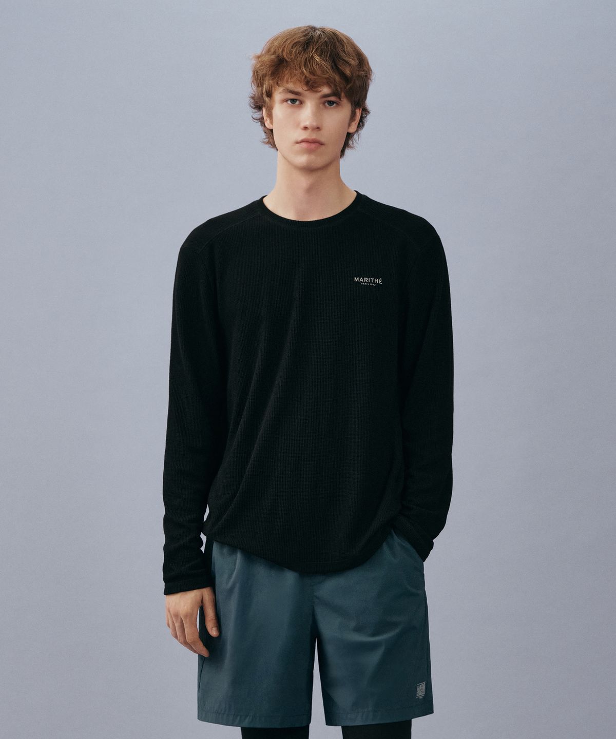 마리떼 스포츠(MARITHÉ SPORT) MARITHE SPORT M STRETCH CREWNECK LONG SLEEVE black