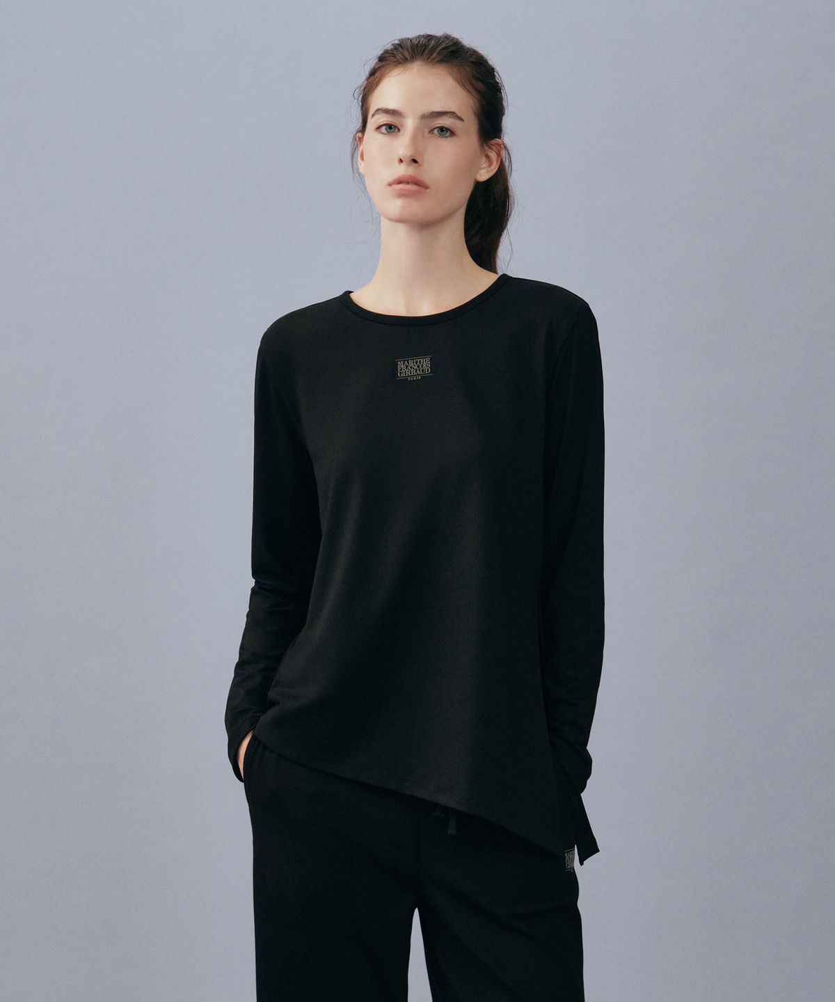 마리떼 스포츠(MARITHÉ SPORT) MARITHE SPORT W SLIM FIT SOFT TOUCH LONG SLEEVE black