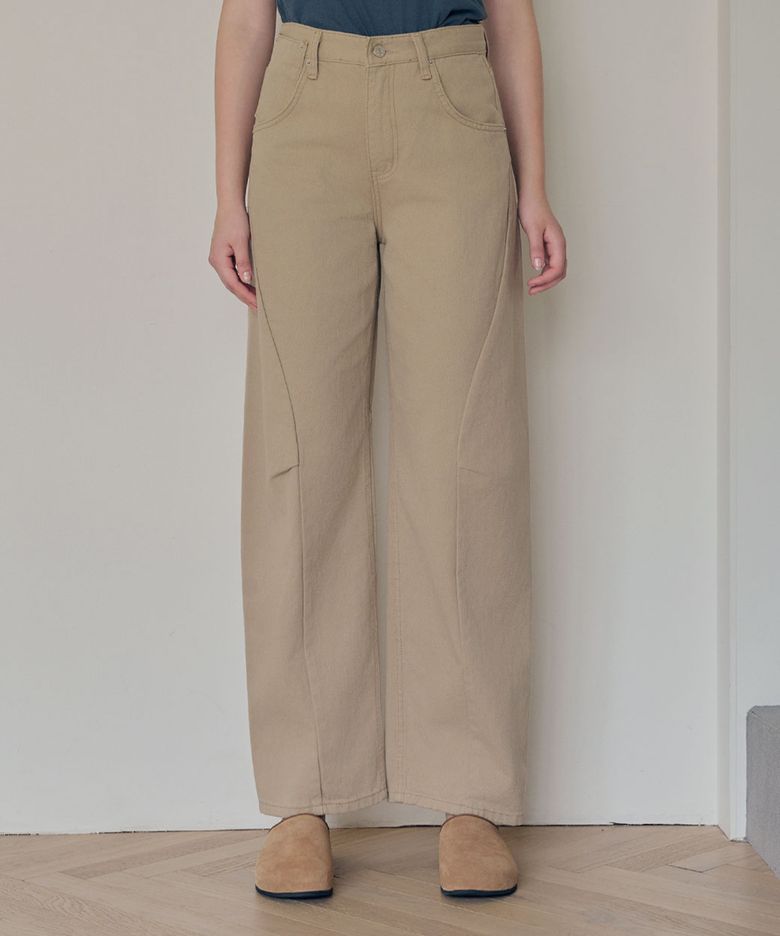 Curve wide pants_3 Colors