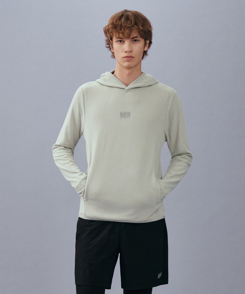 MARITHE SPORT M PULLOVER HOODIE light gray