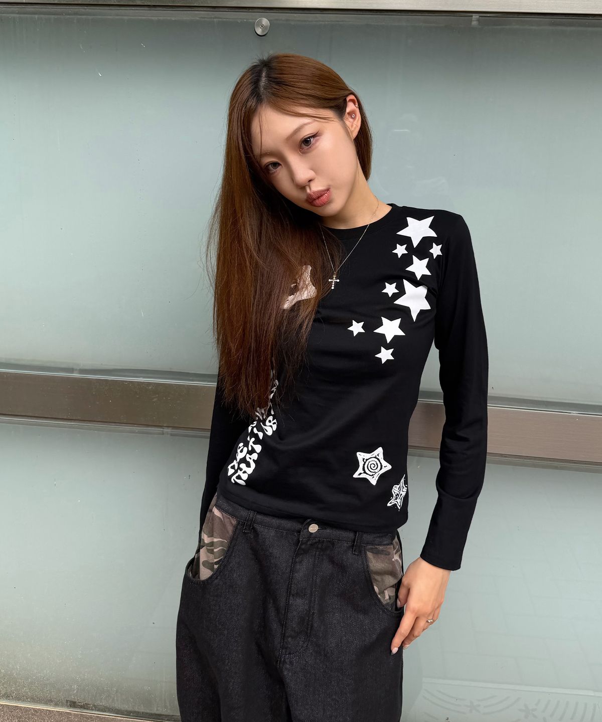 케이케이이이이(KKEEE) 스타 카인드 롱슬리브(2color)