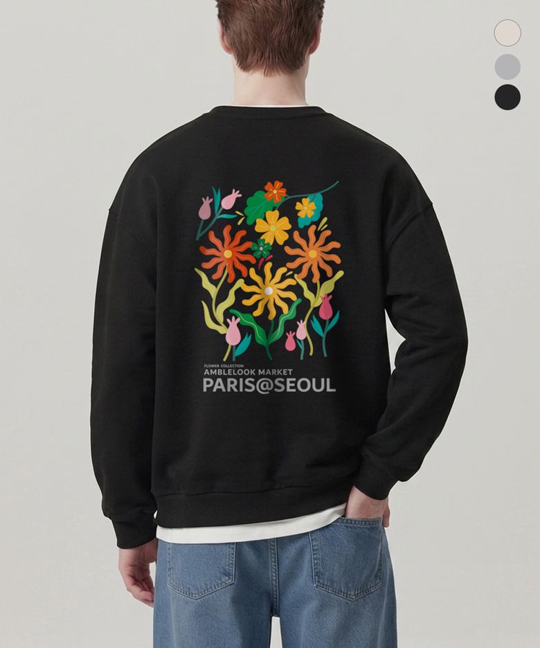 레귤러 스웨트셔츠 PARIS SEOUL (3color)
