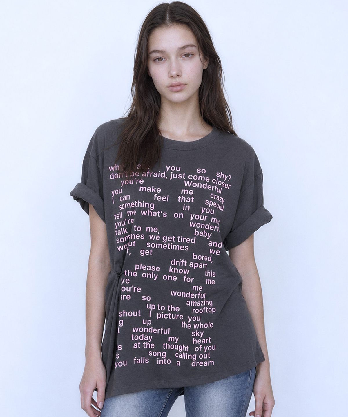 라티젠(LARTIGENT) L26 WONDERFUL T-SHIRT(CHARCOAL)