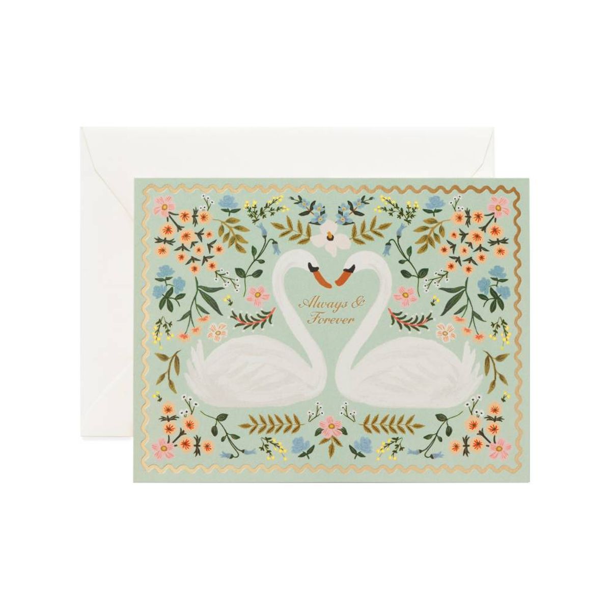 라이플 페이퍼(RIFLE PAPER) Always & Forever Swans Wedding Card 웨딩 카드