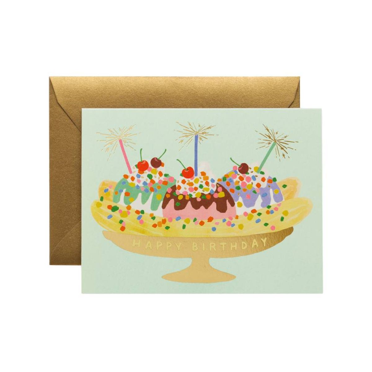 라이플 페이퍼(RIFLE PAPER) Banana Split Birthday Card 생일 카드