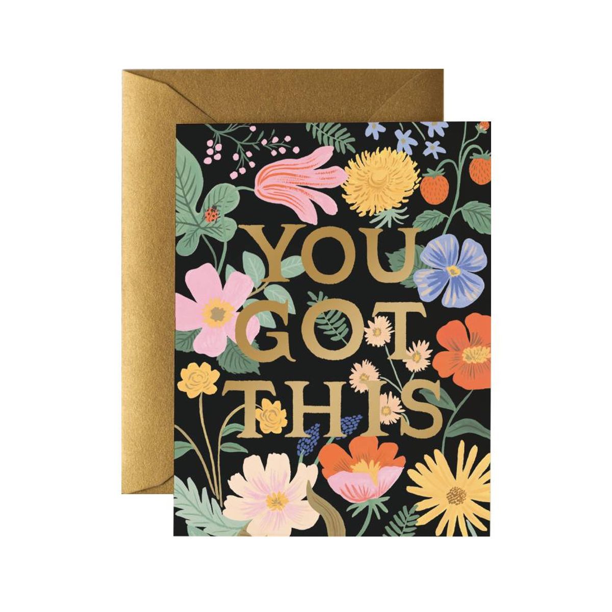 라이플 페이퍼(RIFLE PAPER) You Got This Strawberry Fields Card 응원 카드