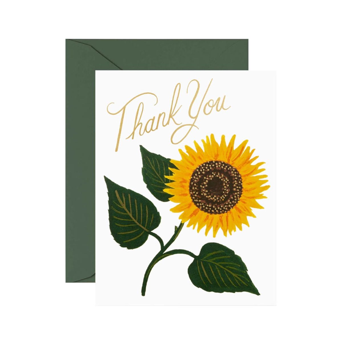 라이플 페이퍼(RIFLE PAPER) Sunflower Thank You 감사 카드
