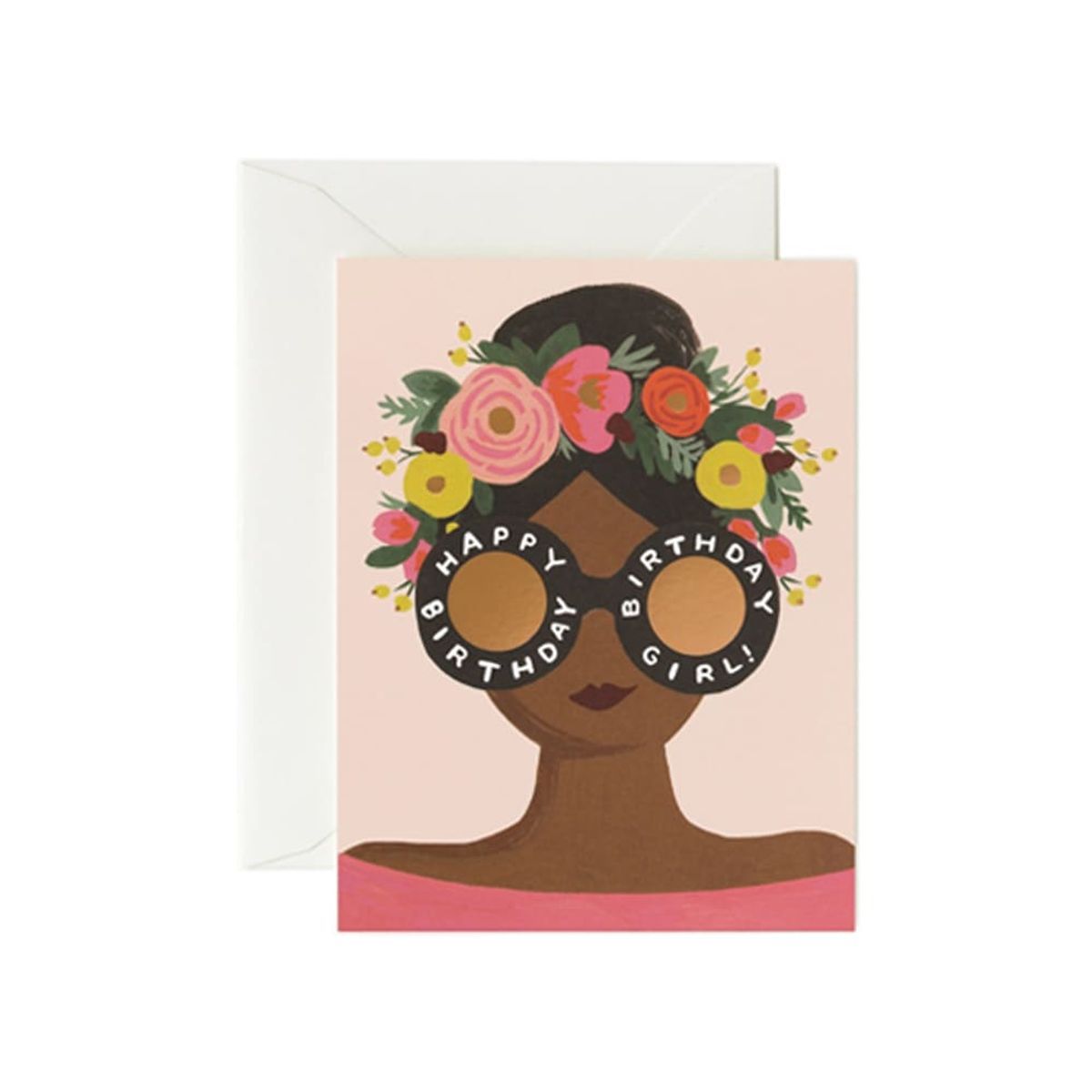 라이플 페이퍼(RIFLE PAPER) Flower Crown Birthday Girl Card 생일 카드