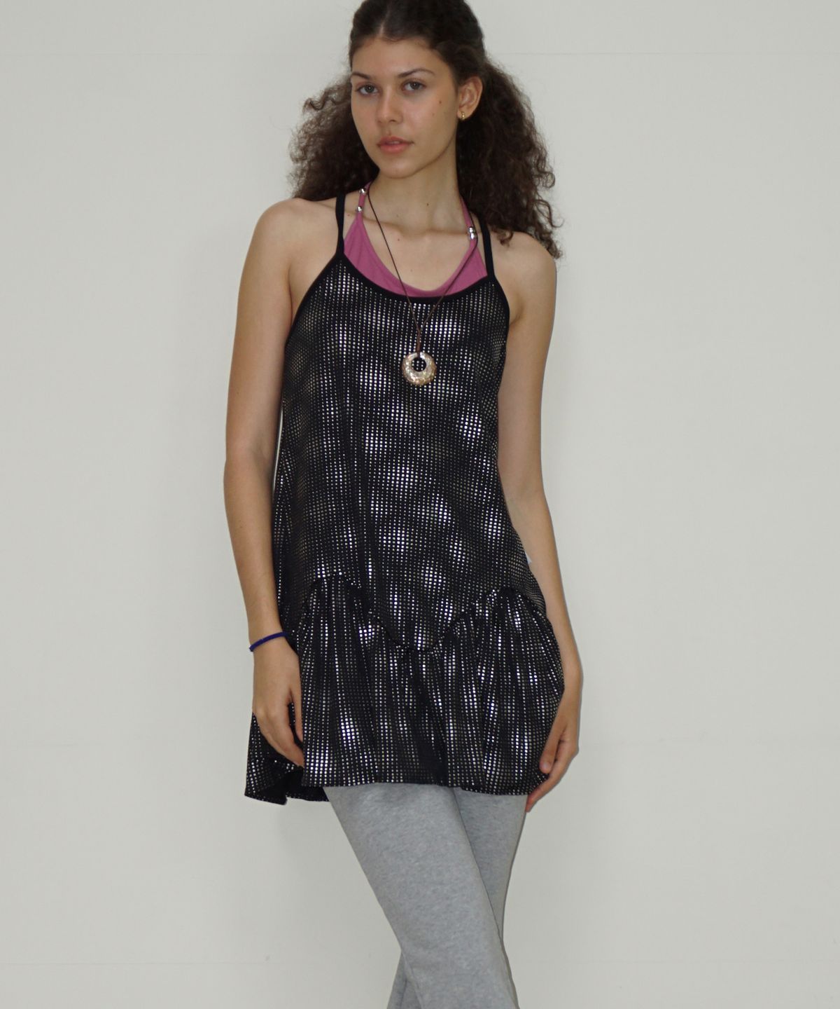떨스티클럽(THIRSTYCLUB) Glitter mini dress - Black