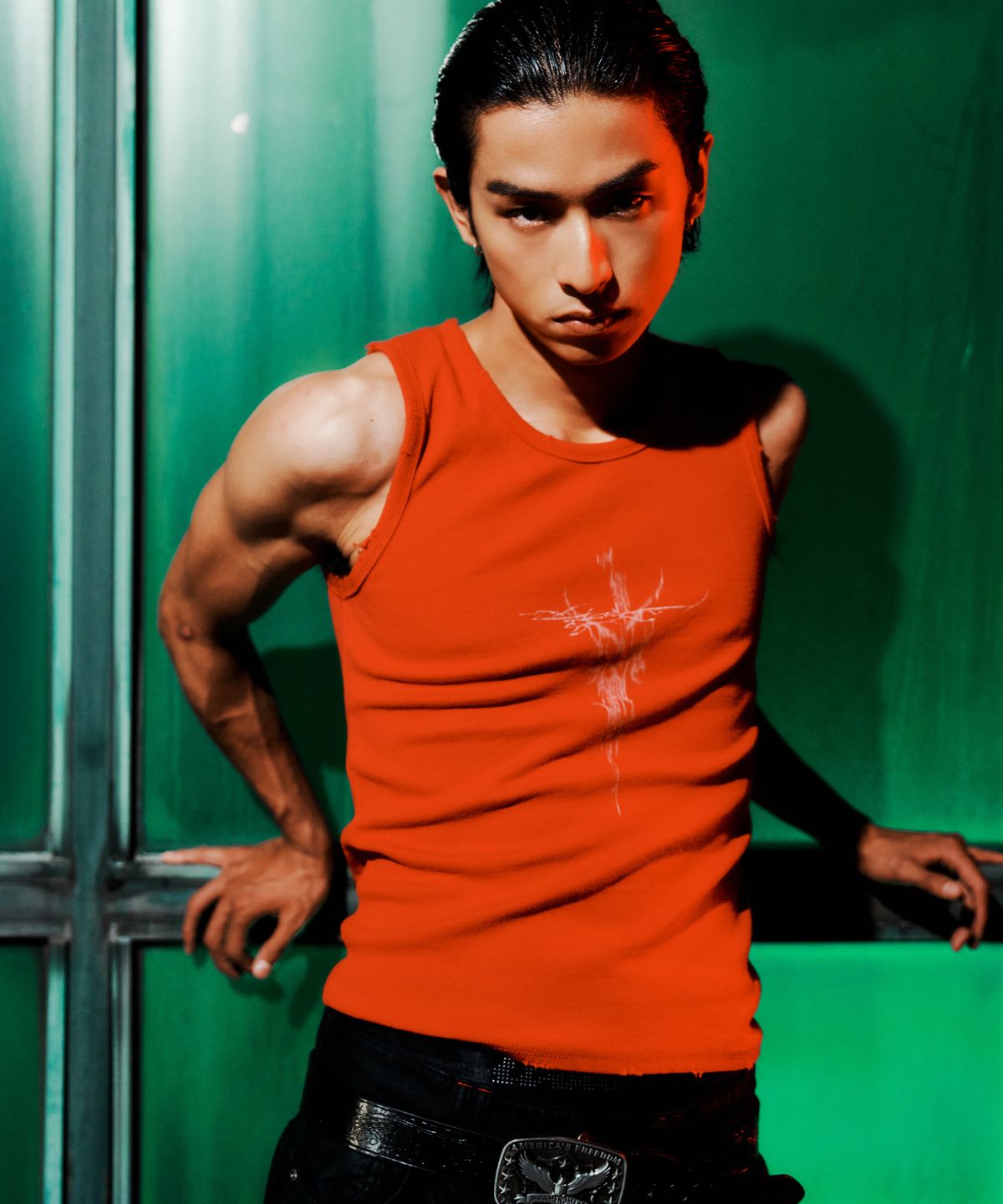 엔드릭스(EDLIX) Streak Sleeveless (Red)