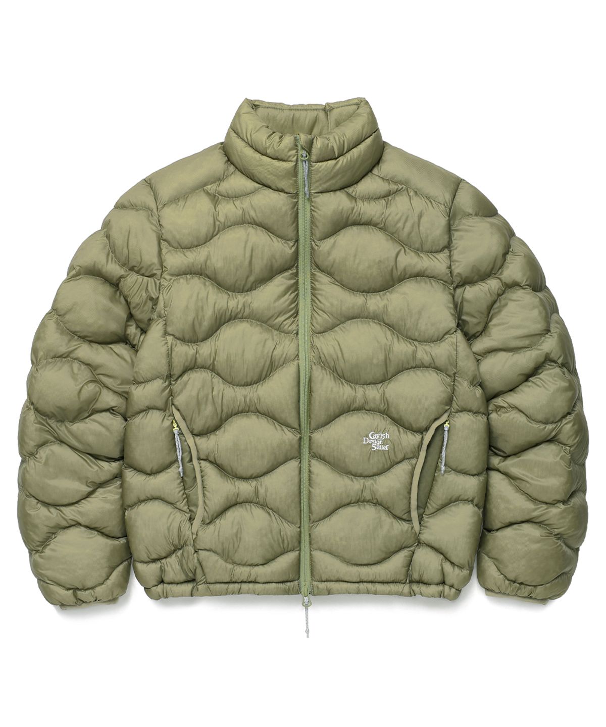 카비시(CAVISH) SOFT AIR HIGH-NECK PADDED JACKET KHAKI(CV2GFUB902A)