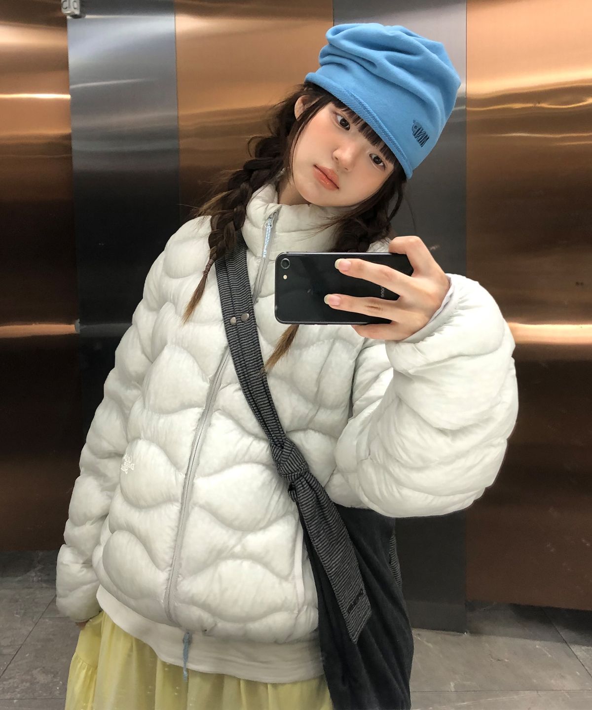 카비시(CAVISH) SOFT AIR HIGH-NECK PADDED JACKET GREY(CV2GFUB902A)