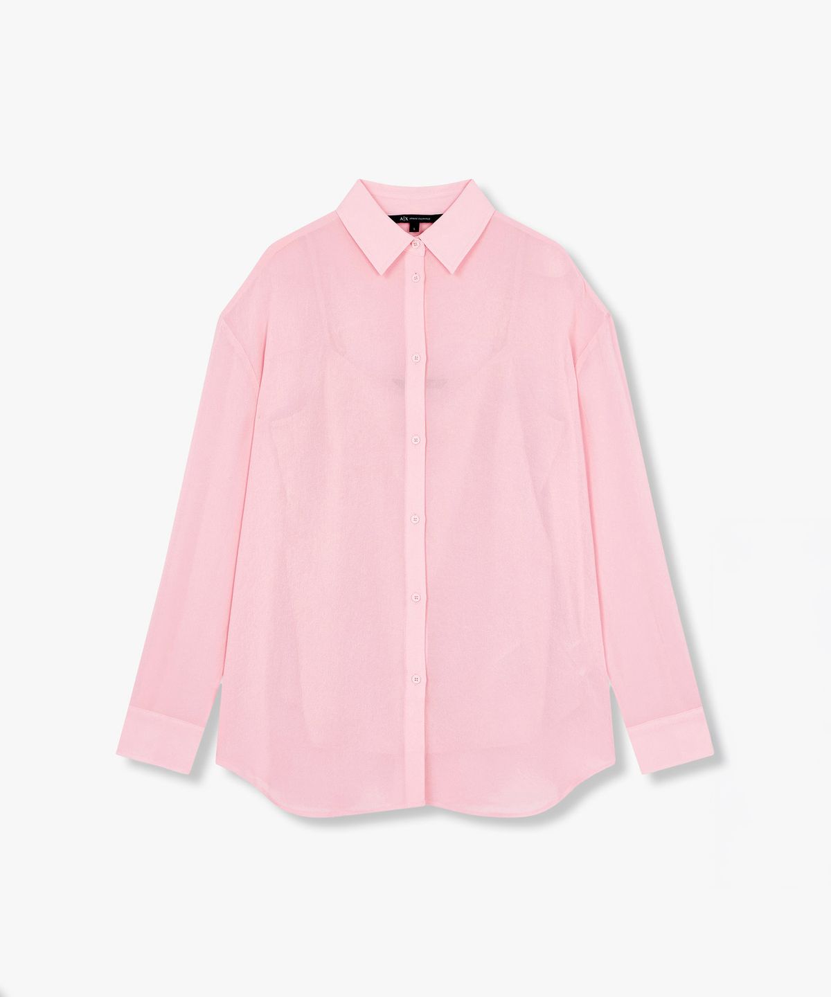 아르마니 익스체인지(ARMANI EXCHANGE) 여성 드롭숄더 레이온 셔츠 _핑크_A425120508