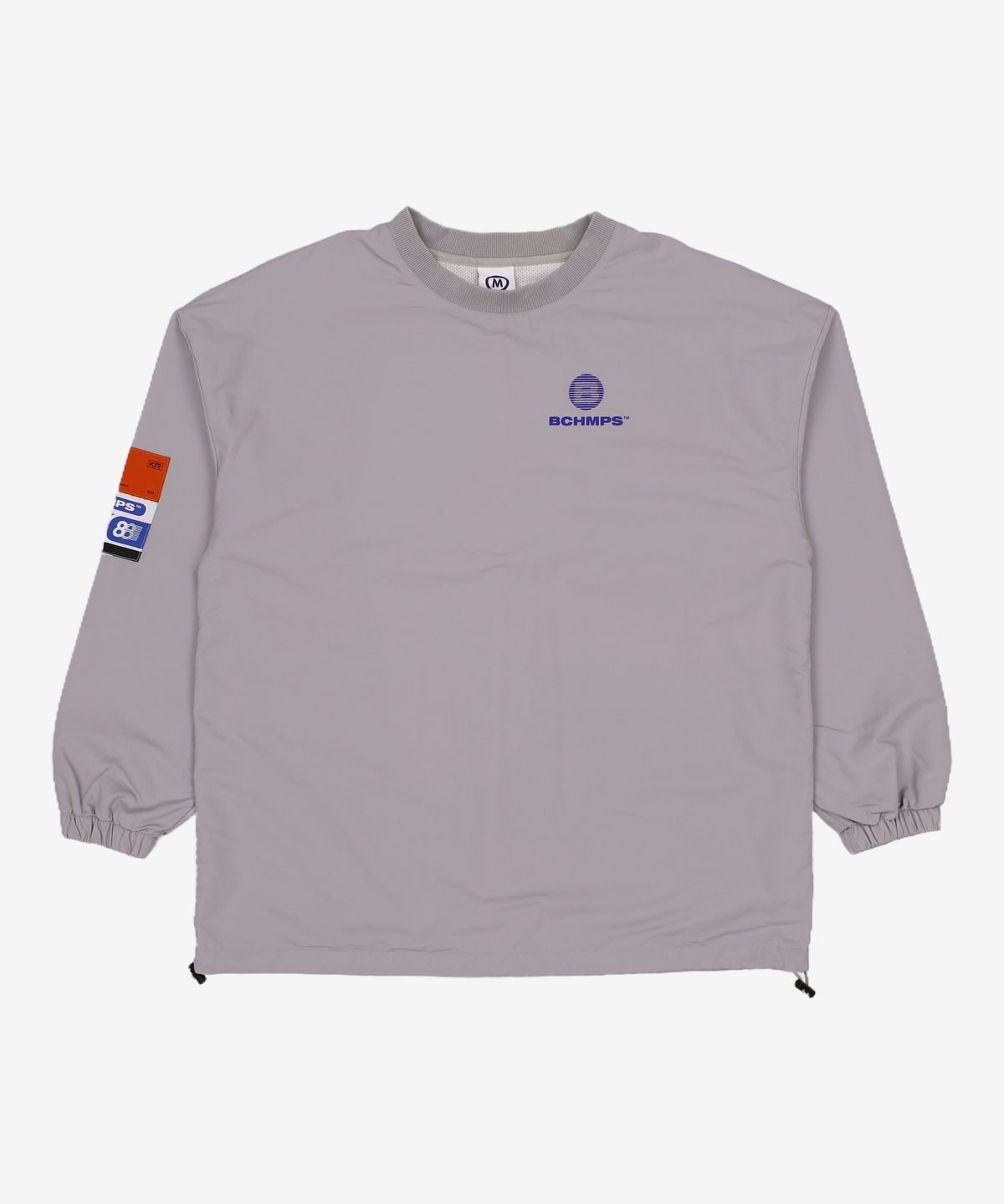 본챔스(BORN CHAMPS) BC 스크린 바람막이 맨투맨 CESCMMT02GY M
