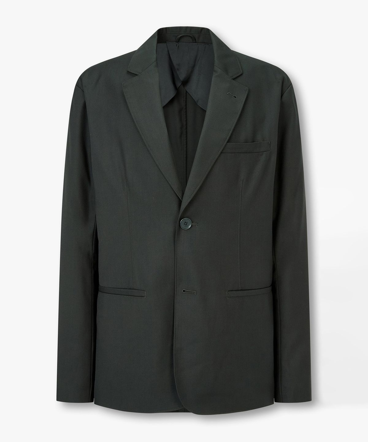 아르마니 익스체인지(ARMANI EXCHANGE) 남성 폴리 블렌드 노치트 라펠 자켓 _파티그_A415110007