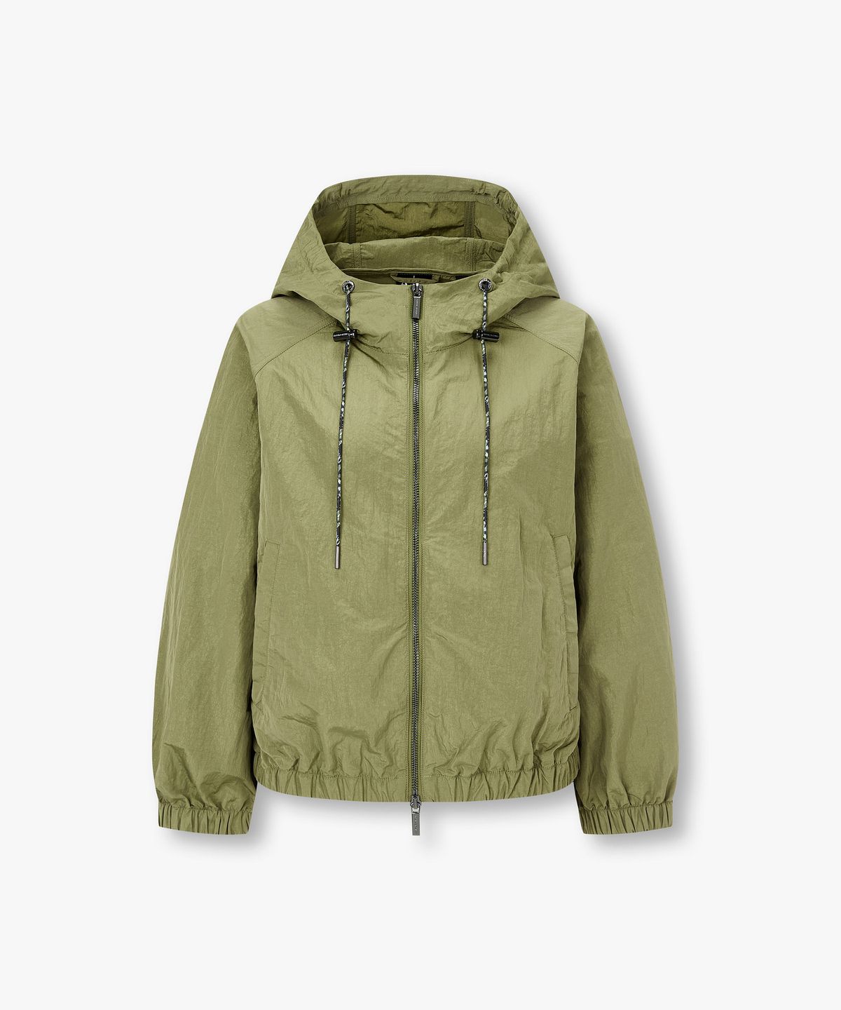 아르마니 익스체인지(ARMANI EXCHANGE) 여성 래글런 나일론 후디드 자켓 _올리브_A426110513
