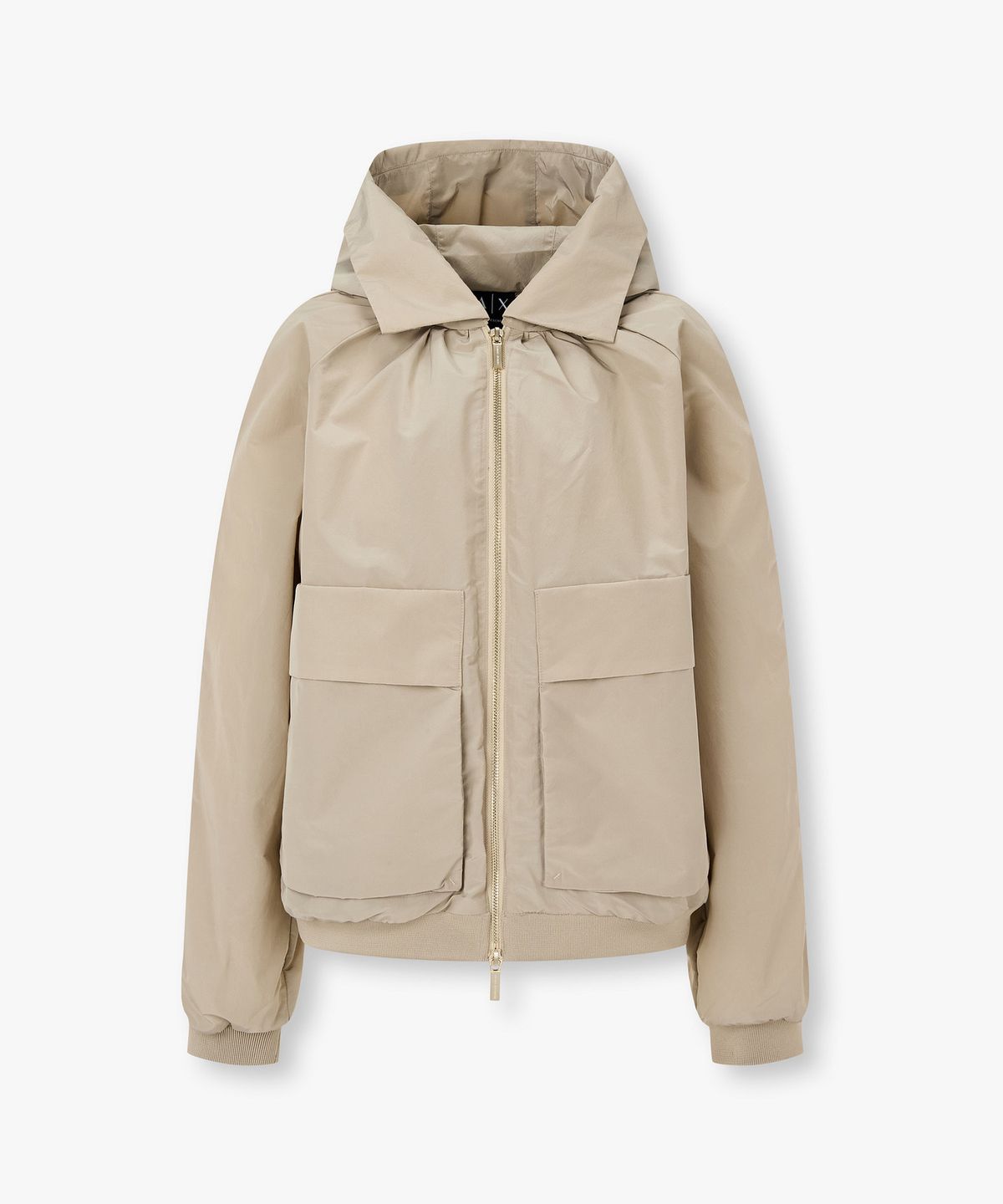 아르마니 익스체인지(ARMANI EXCHANGE) 여성 래글런 후디드 블루종 자켓 _베이지_A426110509