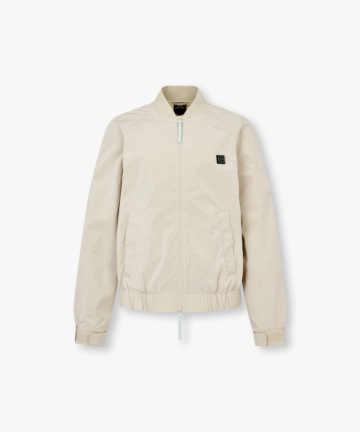 아르마니 익스체인지(ARMANI EXCHANGE) 여성 로고 패치 래글런 블루종 _라이트 베이지_A425110503