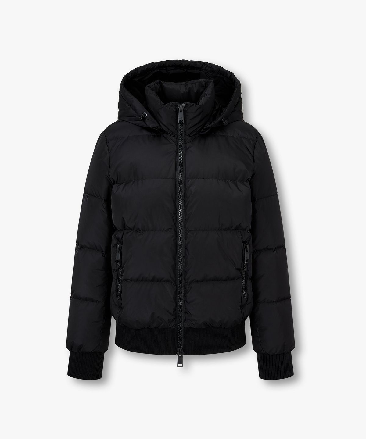 아르마니 익스체인지(ARMANI EXCHANGE) 여성 디태처블 후드 다운 패딩 자켓 _블랙_A425310902