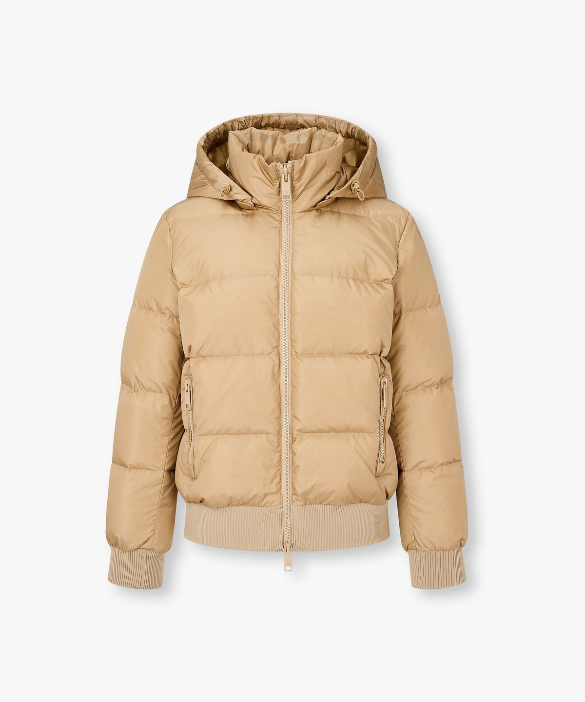 아르마니 익스체인지(ARMANI EXCHANGE) 여성 디태처블 후디드 다운 패딩 자켓 _베이지_A425310901