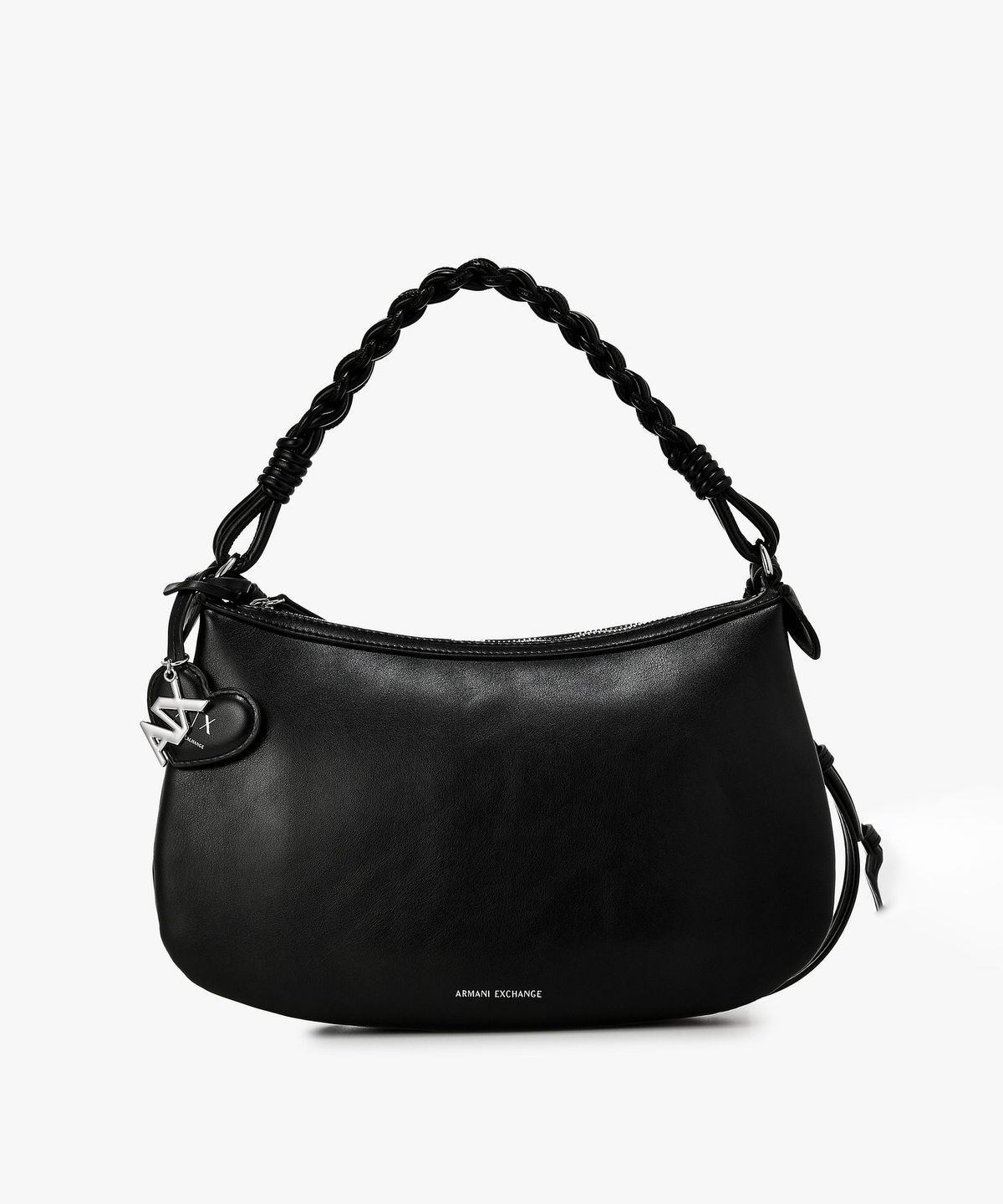 아르마니 익스체인지(ARMANI EXCHANGE) 여성 미디엄 브레이드 핸들 숄더백 _블랙_A426170509