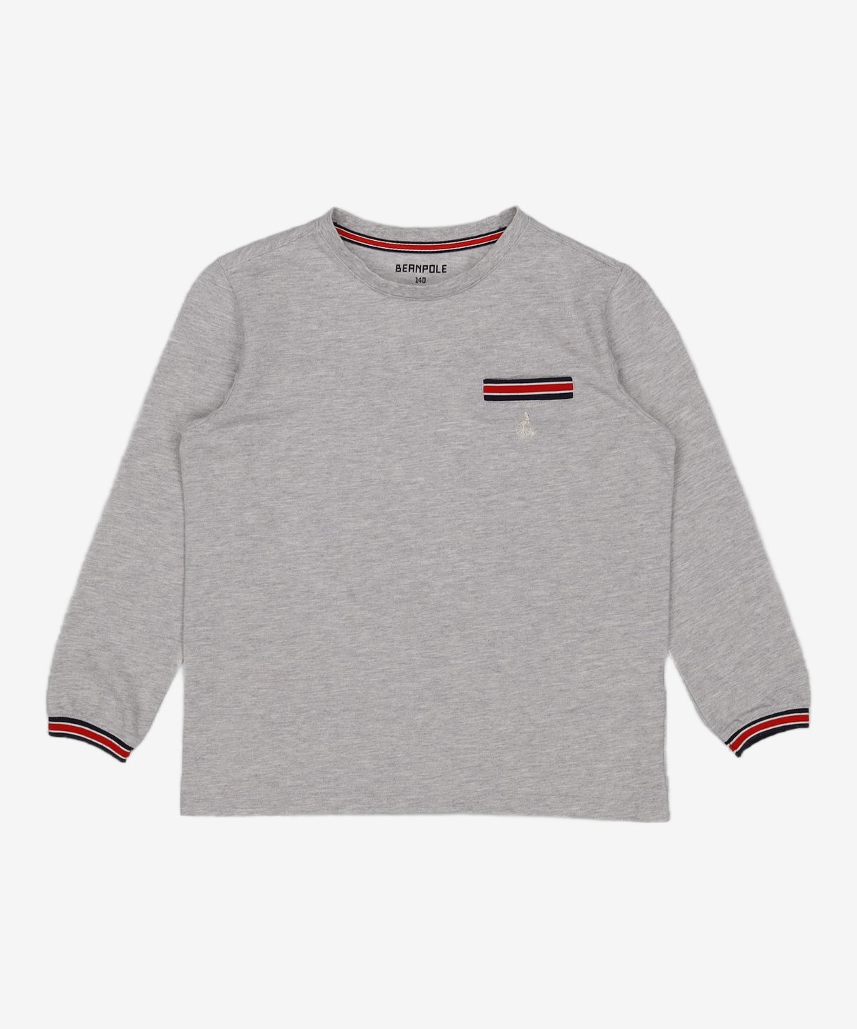 빈폴키즈(BEANPOLE KIDS) 그레이 피케 라운드넥 티셔츠 (BI2141U093) 140