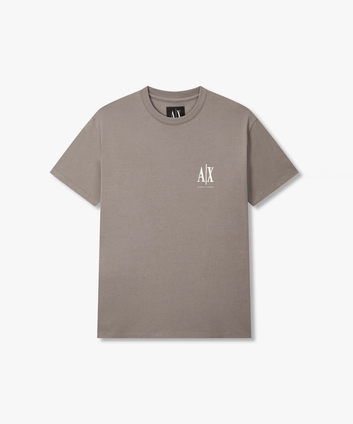 아르마니 익스체인지(ARMANI EXCHANGE) 남성 엠보 로고 자수 티셔츠 _토프_A416130902