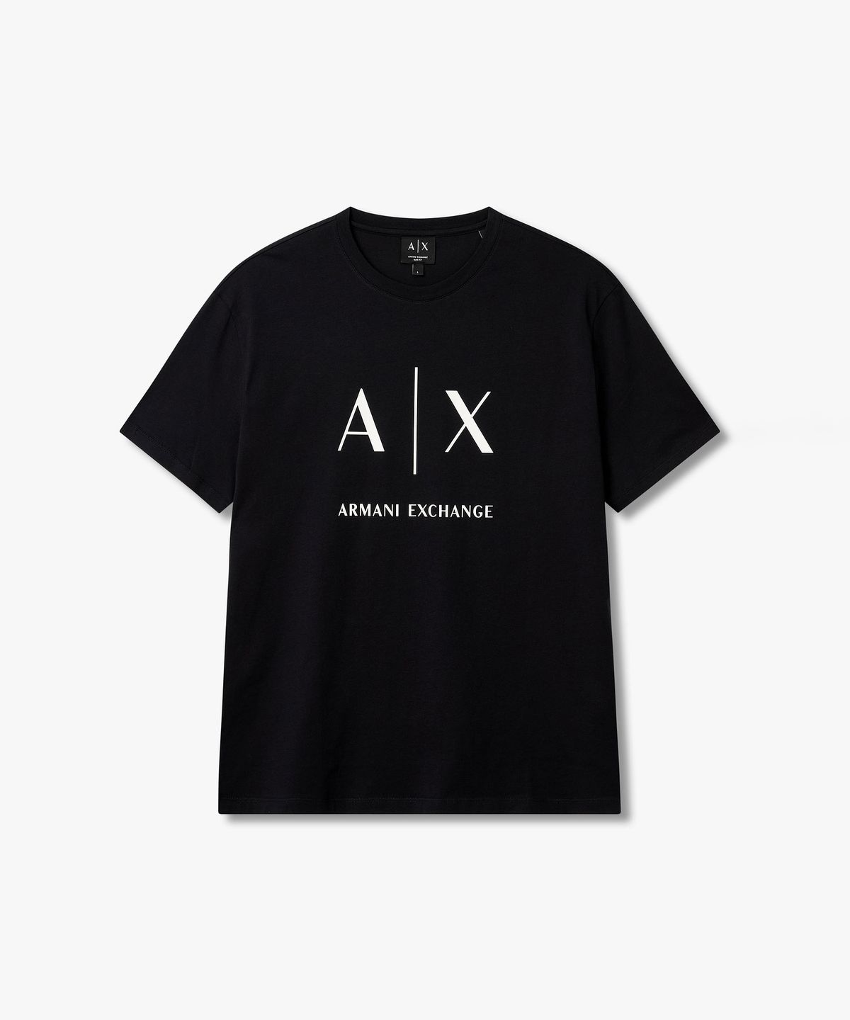 아르마니 익스체인지(ARMANI EXCHANGE) 남성 빅 로고 프린트 티셔츠 _다크 네이비_A416130907