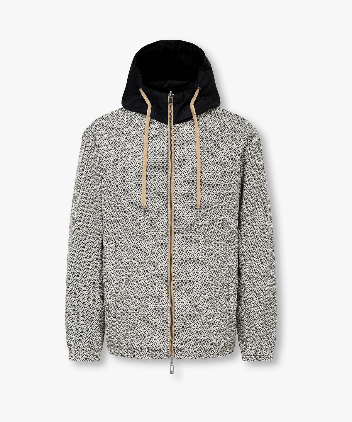 아르마니 익스체인지(ARMANI EXCHANGE) 남성 올오버 로고 리버서블 자켓 _크림_A416110005