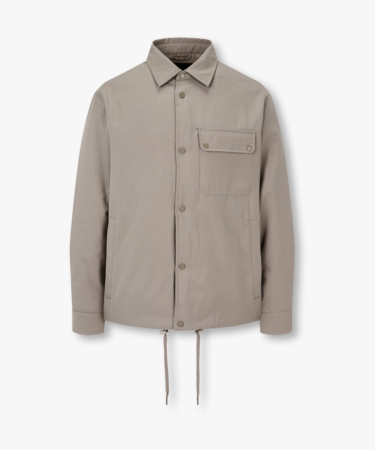 아르마니 익스체인지(ARMANI EXCHANGE) 남성 드로스트링 헴 셔츠 자켓 _토프_A416110006