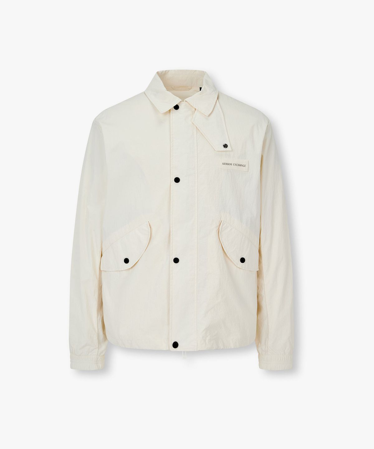 아르마니 익스체인지(ARMANI EXCHANGE) 남성 로고 패치 더블 클로저 자켓 _크림_A416110009