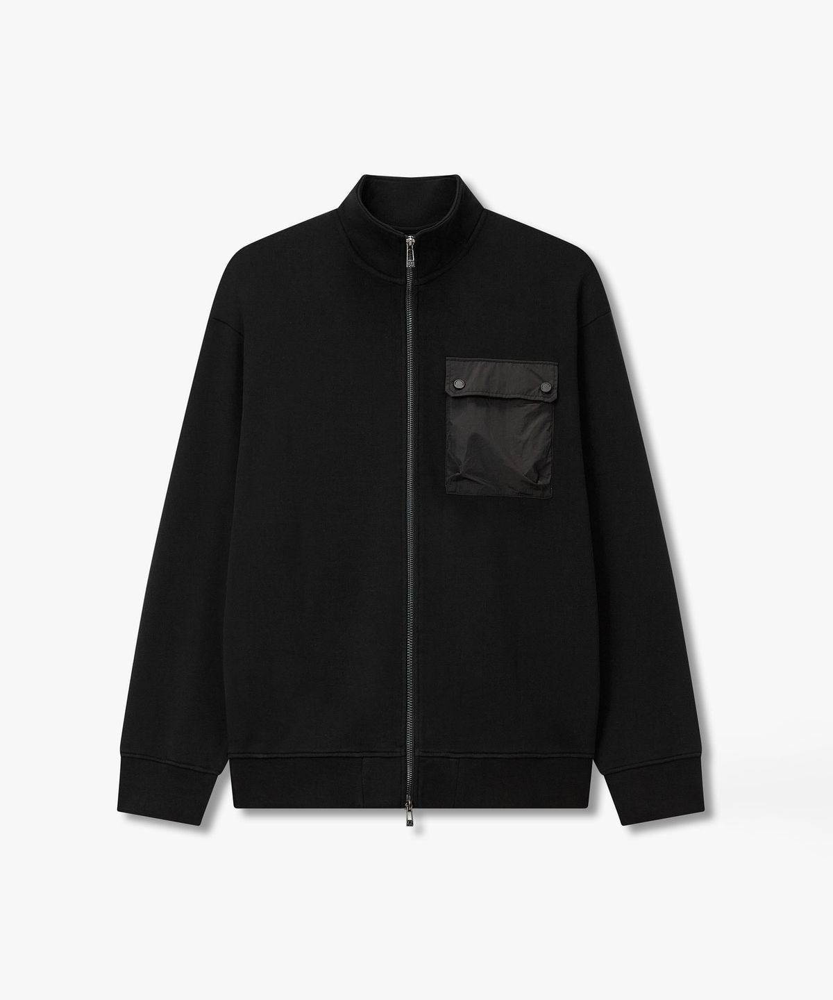 아르마니 익스체인지(ARMANI EXCHANGE) 남성 패치 포켓 디테일 집업 자켓 _블랙_A416131001