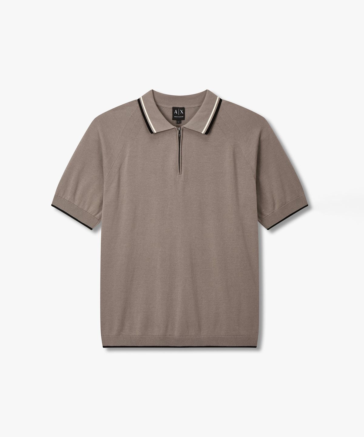 아르마니 익스체인지(ARMANI EXCHANGE) 남성 하프 지퍼 넥 폴로 니트 _토프_A416132001