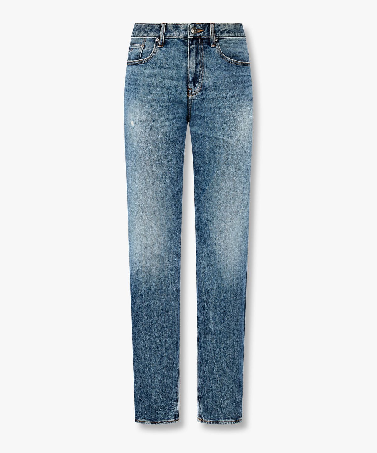 아르마니 익스체인지(ARMANI EXCHANGE) 남성 디스트로이드 슬림 핏 데님 팬츠 _블루_A416140009