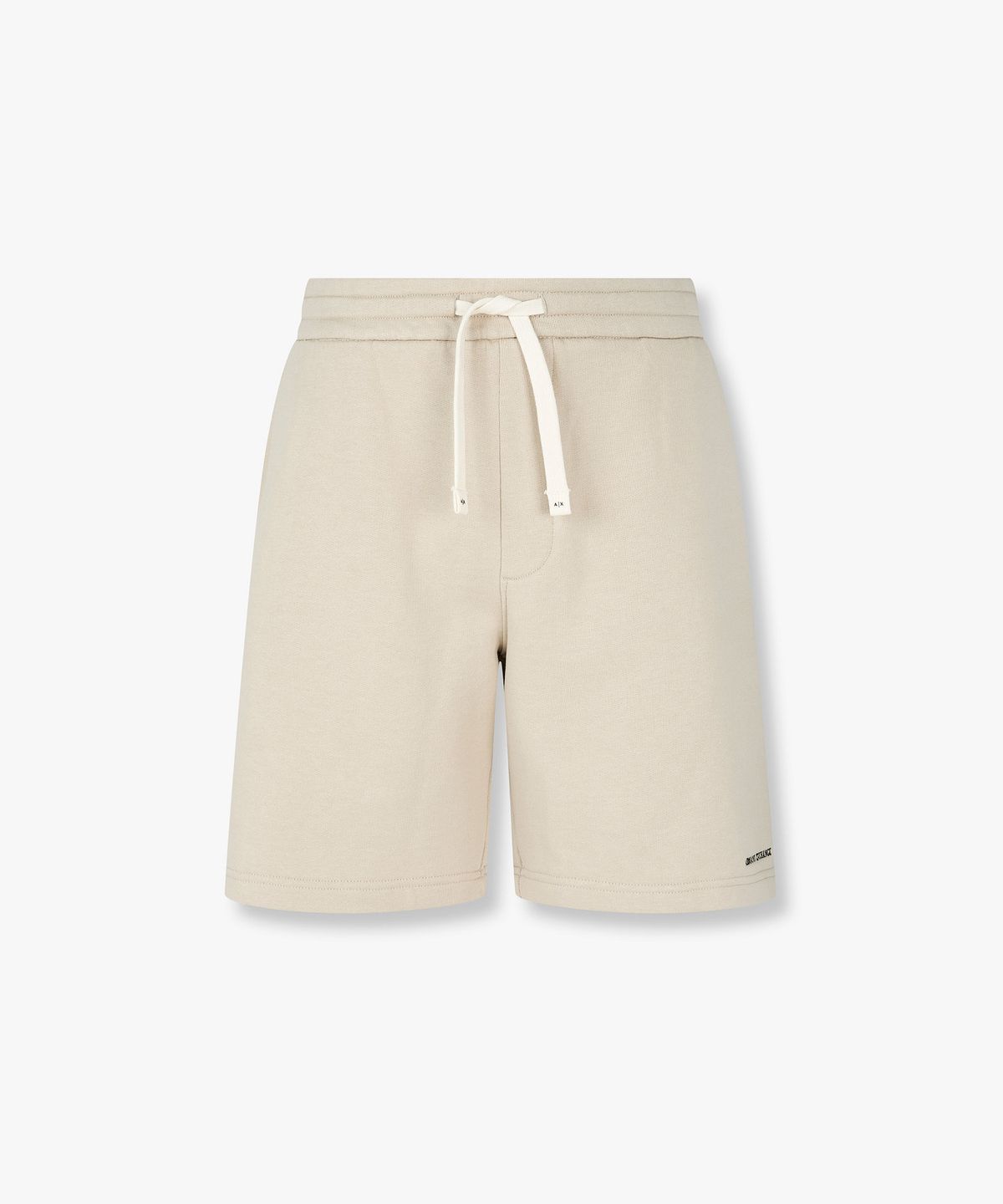 아르마니 익스체인지(ARMANI EXCHANGE) 남성 로고 자수 드로스트링 쇼츠 _베이지_A416142014