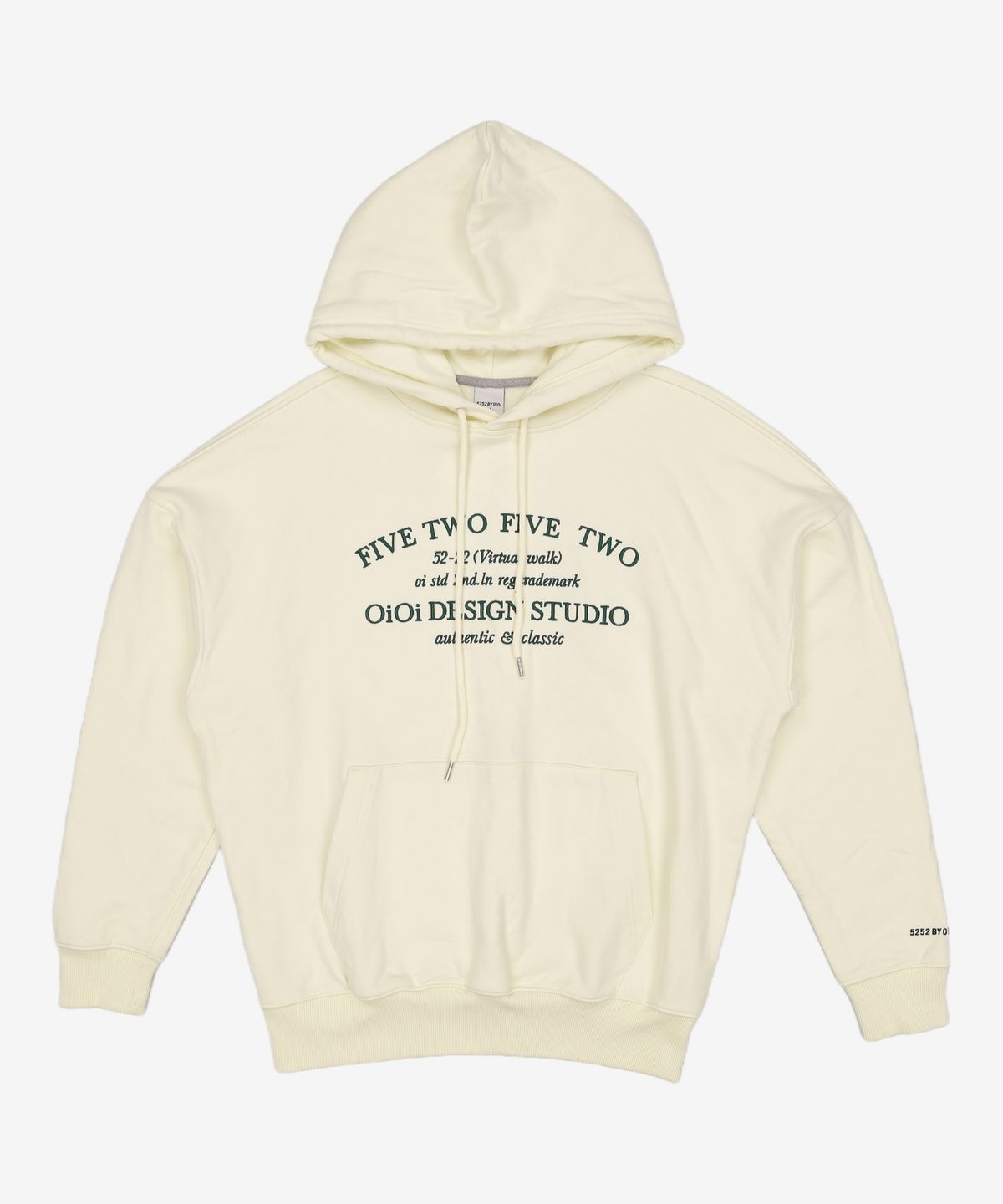오아이오아이 컬렉션(OIOI COLLECTION) SERIF LOGO HOODIE [LIME] M