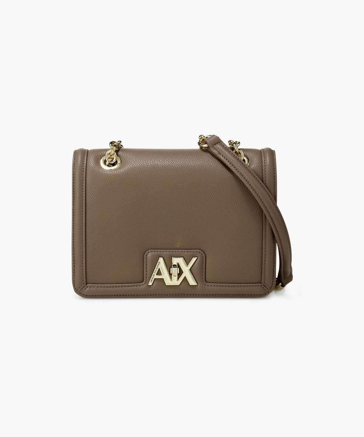 아르마니 익스체인지(ARMANI EXCHANGE) 여성 로고 클로저 그레이니 스몰 크로스바디백 _세피아_A424370504