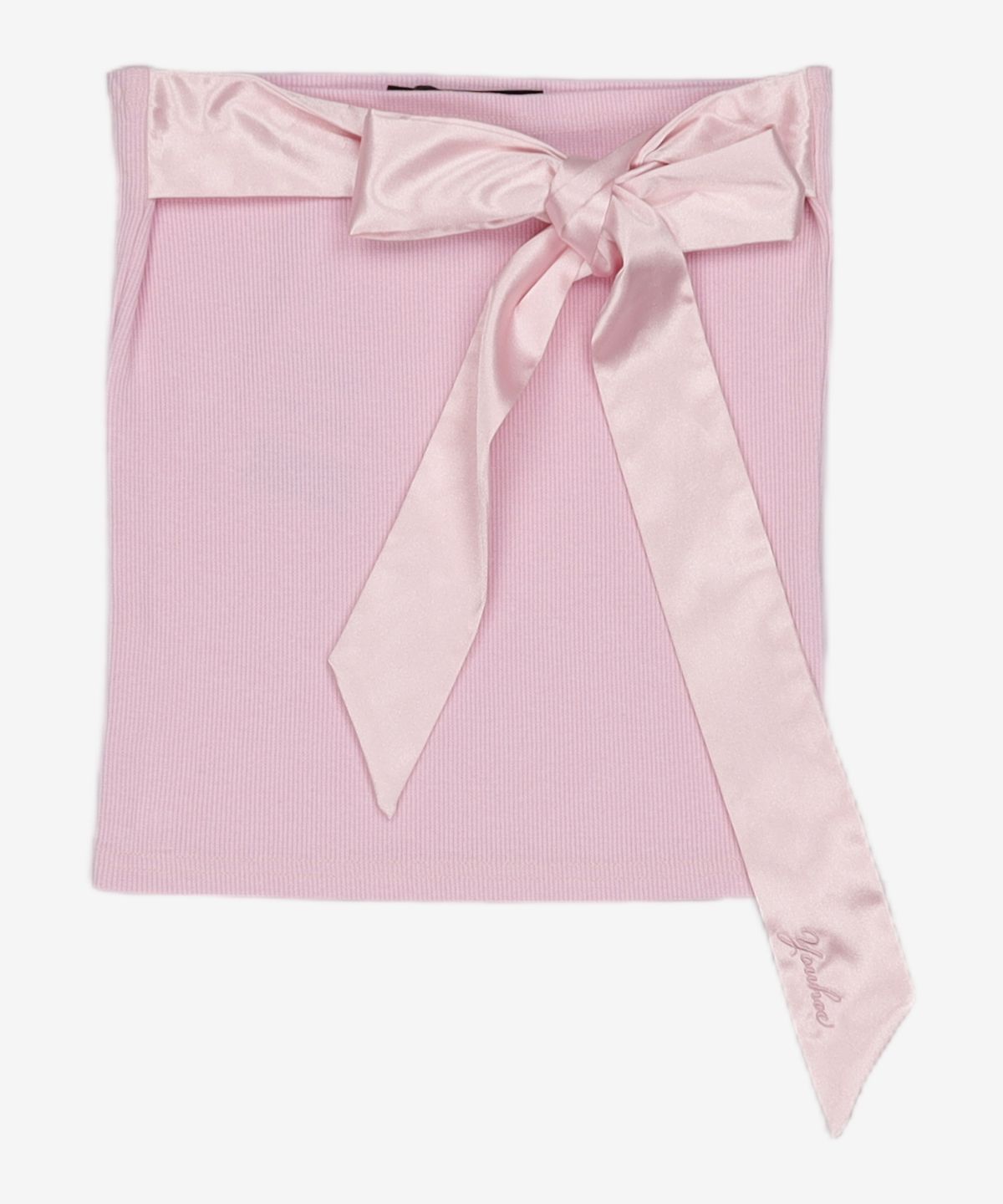 유희(YOUHEE) RIBBON TUBE TOP PINK FREE